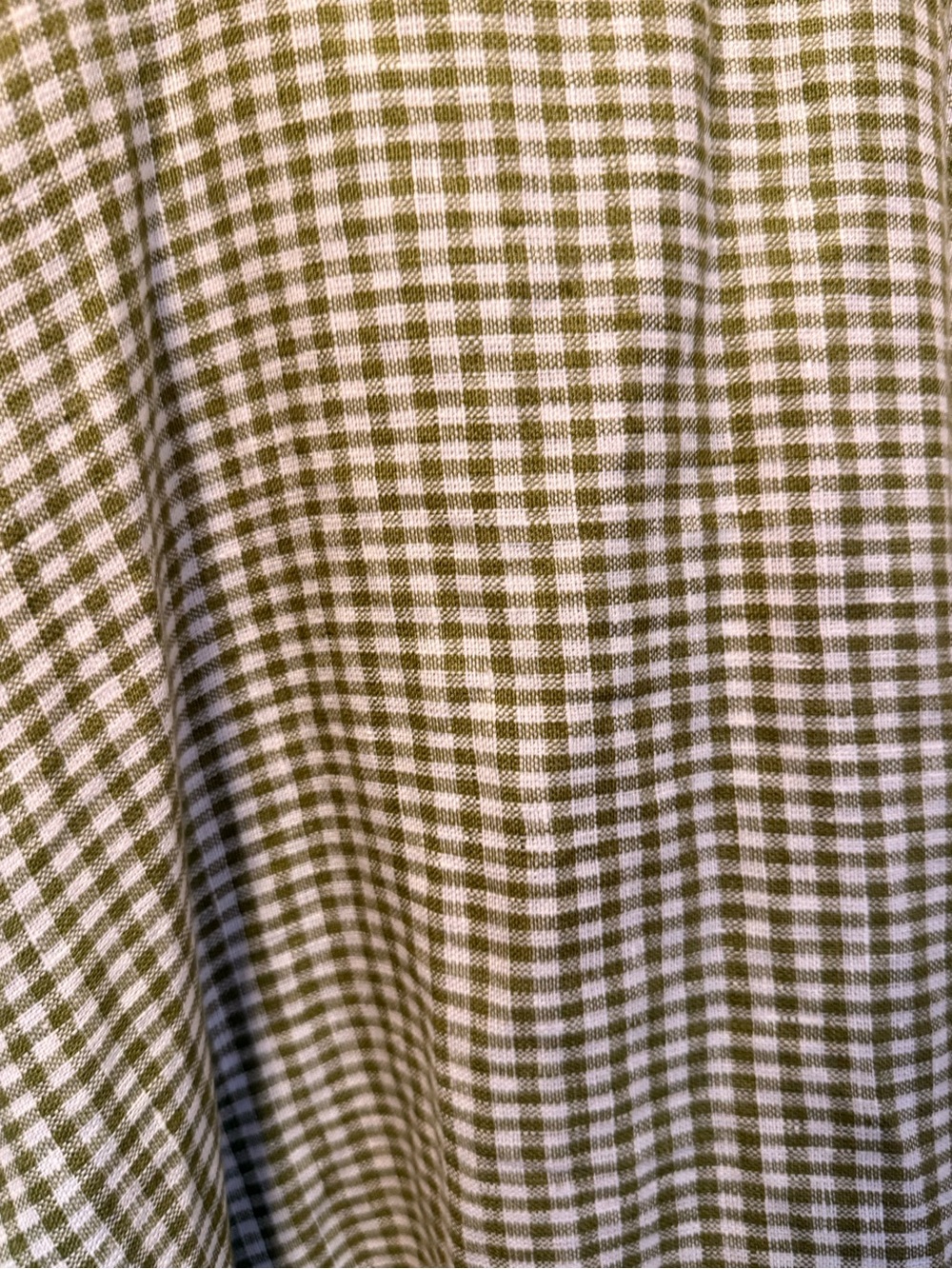 Reformation Monette Gingham Spaghetti Strap Maxi Dress in Avocado, 4 - Picture 5 of 5